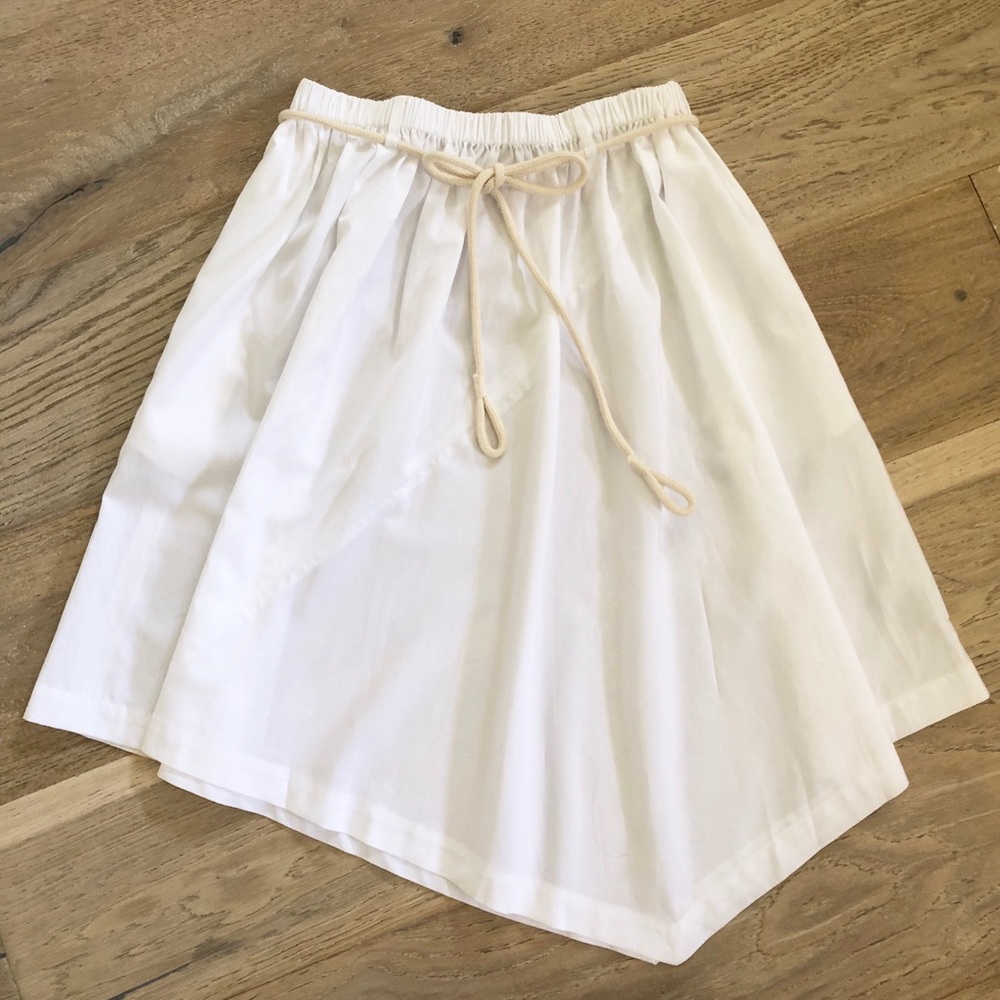 Vince Handkerchief Crisp Cotton Skirt White M new